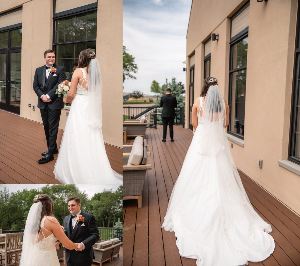 glen erin weddings first look images pb&j memories
